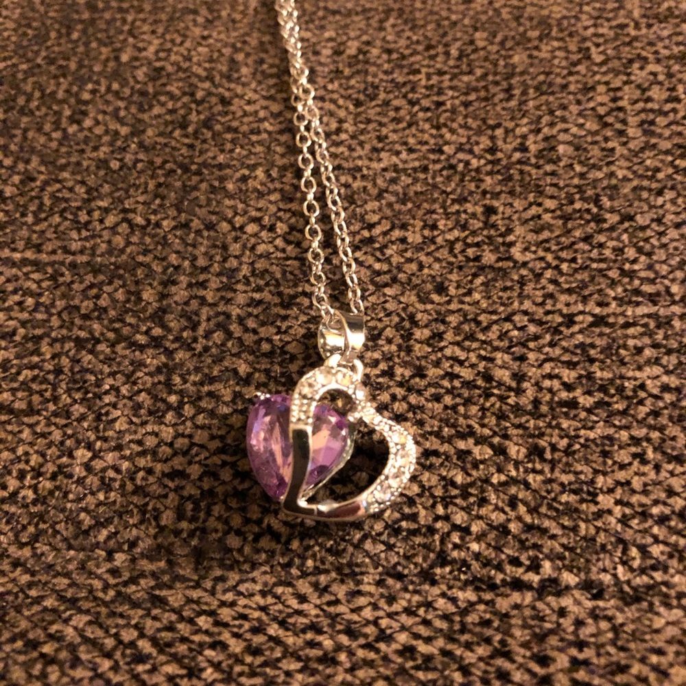 light Amethyst Stone Necklace